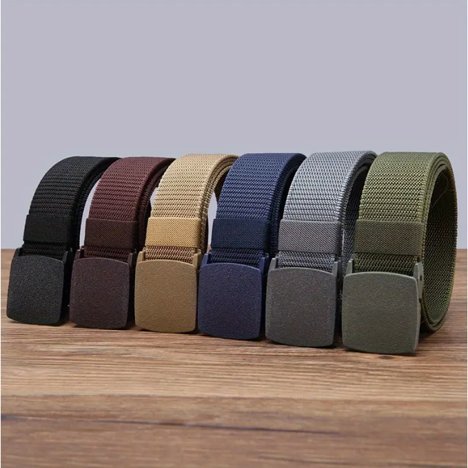 Cinto Largo Masculino Nylon Fivela De Plástico Pvc Lona em Oferta na Shopee