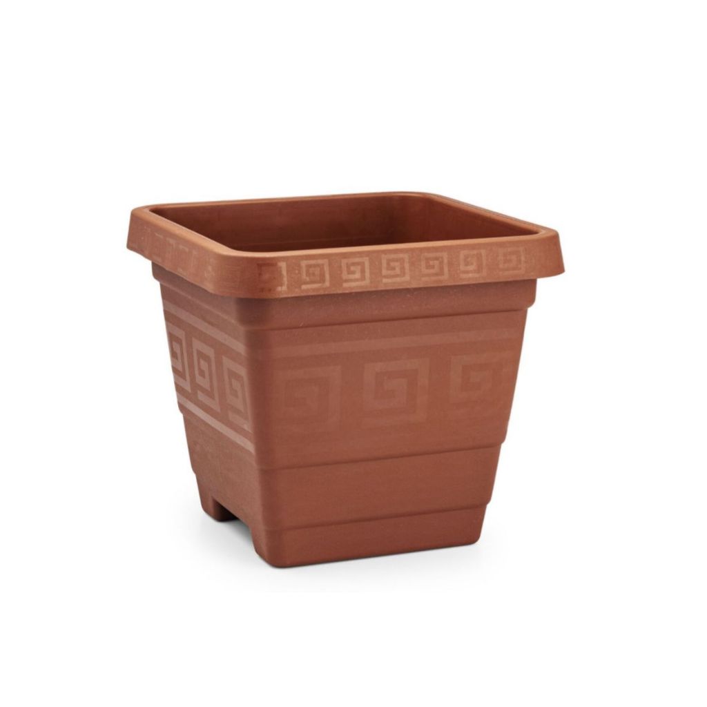 Kit 6 Vasos Plásticos Quadrados 18 Litros