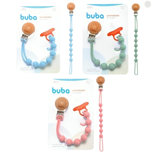 Prendedor De Chupeta Para Bebê Em Silicone |Prendedor De Chupeta Infantil Buba | Bico Bebê Mam Nuk em Oferta na Shopee