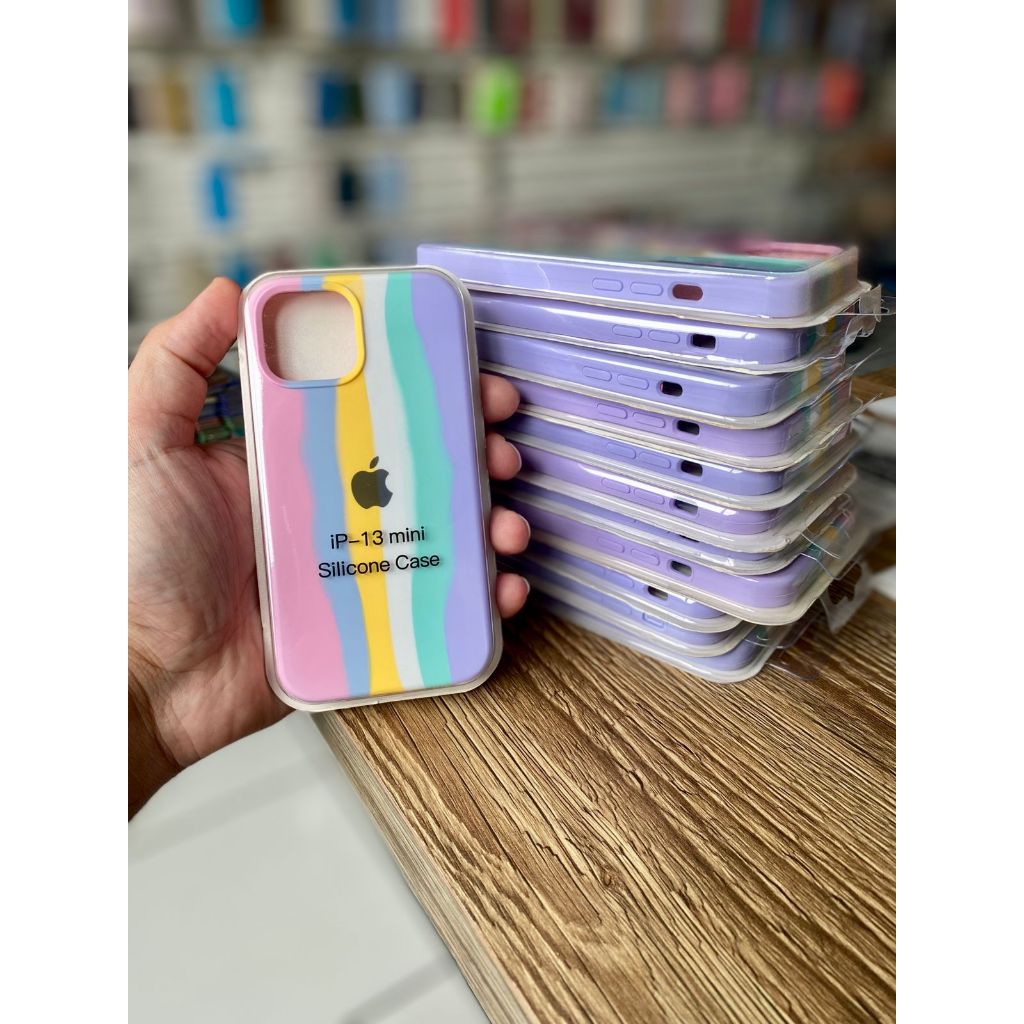 Detalhes do (Queima de estoque) Capa Capinha Arco Ires Algodão Rosa para iPhone 7G/8G/ XR /11/12/12Pro/12 Pro Max/13 Mini/13Pro