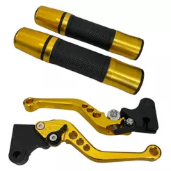 Kit Manopla Jupiter Luva Manete Esportivo P/ Pop 100/110/110i Até 2025 Freio A Lona Tambor