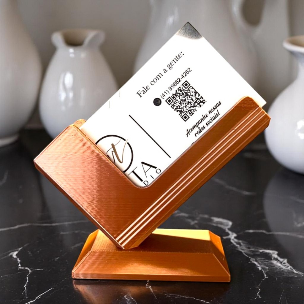Porta Cartão de Visita 3LINHA Porta-Cartões Suporte Minimalista Cores Decoração Criativa Luxo Estilo Clinic em Oferta na Shopee