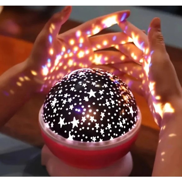 Projetor de Estrela Galaxy 360° com Luz Noturna Led USB - Abajur Efeito Estrelado Galaxia Multicolor — imagem 2 de 2