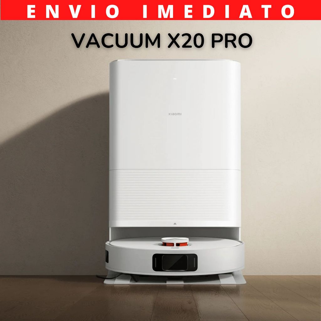 Xiaomi X20 Pro Robot Vacuum - 7000Pa, Detecção de Obstáculos, Base com Lavagem de Mops e Secagem a Ar Quente