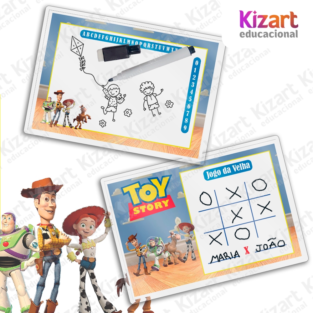Lousa Mágica + Caneta Com Apagador Lembrancinha Festa Infantil Tema Toy Story em Oferta na Shopee