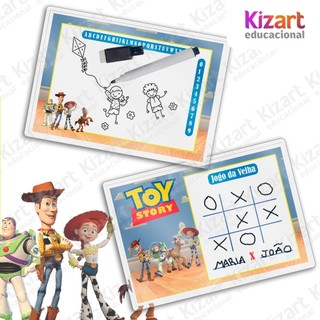 Lousa Mágica + Caneta Com Apagador Lembrancinha Festa Infantil Tema Toy Story