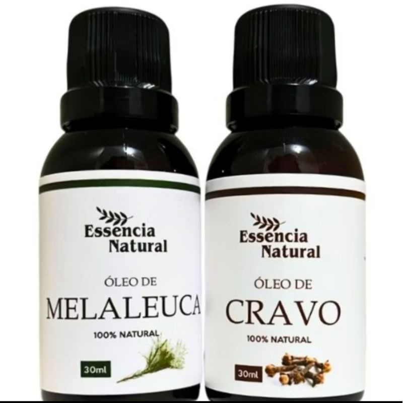 Óleo de Melaleuca + Óleo de Cravo/ Micose nas unhas, Fungos e bactérias 30 ml