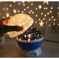 Projetor de Estrela Galaxy 360° com Luz Noturna Led USB - Abajur Efeito Estrelado Galaxia Multicolor