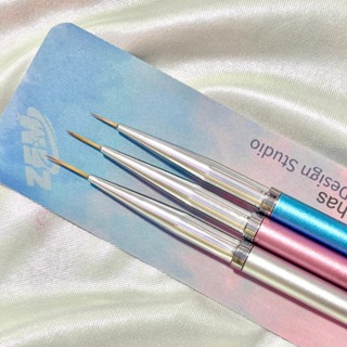 Kit c/3 Pincéis  Ultra Fino Francesinha Decoração Manicure HM-0789 em Oferta na Shopee