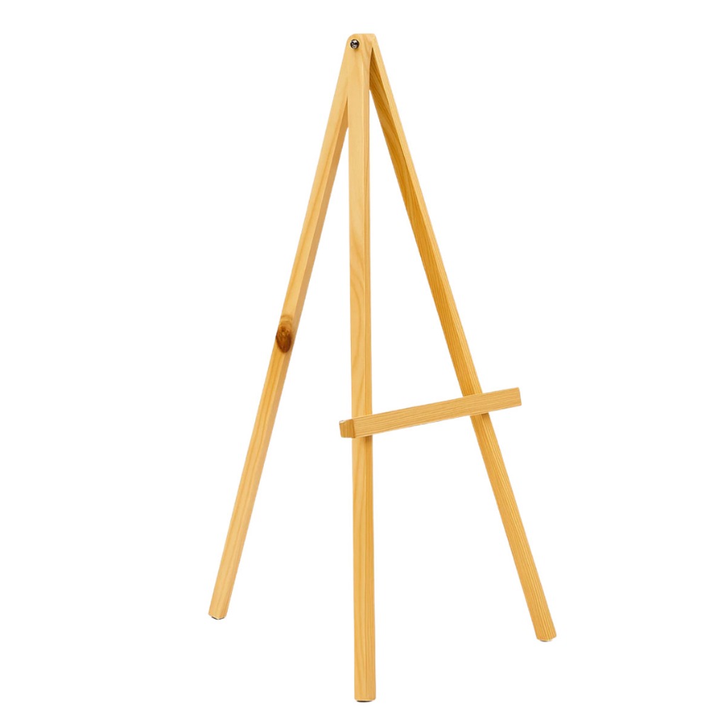 Cavalete De Madeira Dobrável P/ Pintura E Exposição – Modelo Tripé 1 Metro em Oferta na Shopee