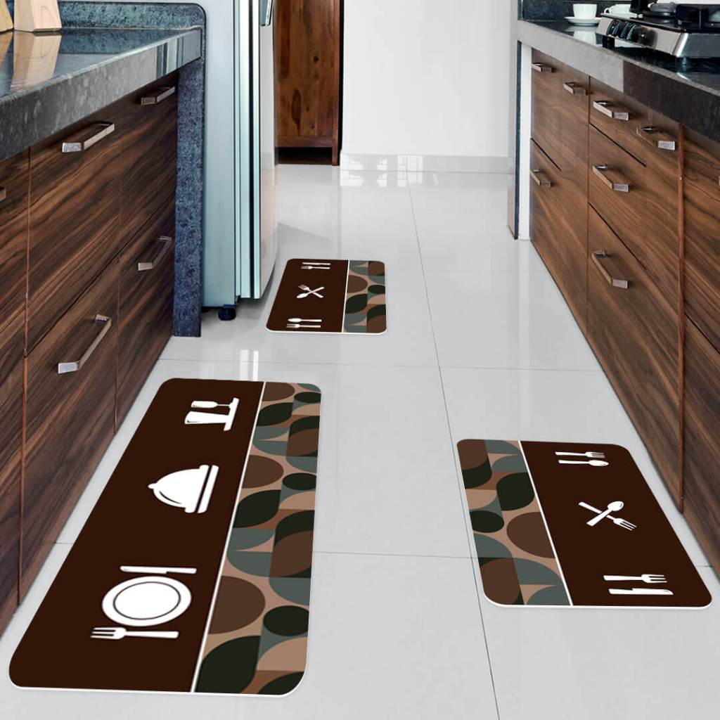 KIT com 3 Tapetes para Cozinha ANTIDERRAPANTE EMBORRACHADO / FELIZ NATAL / DECORAÇÃO