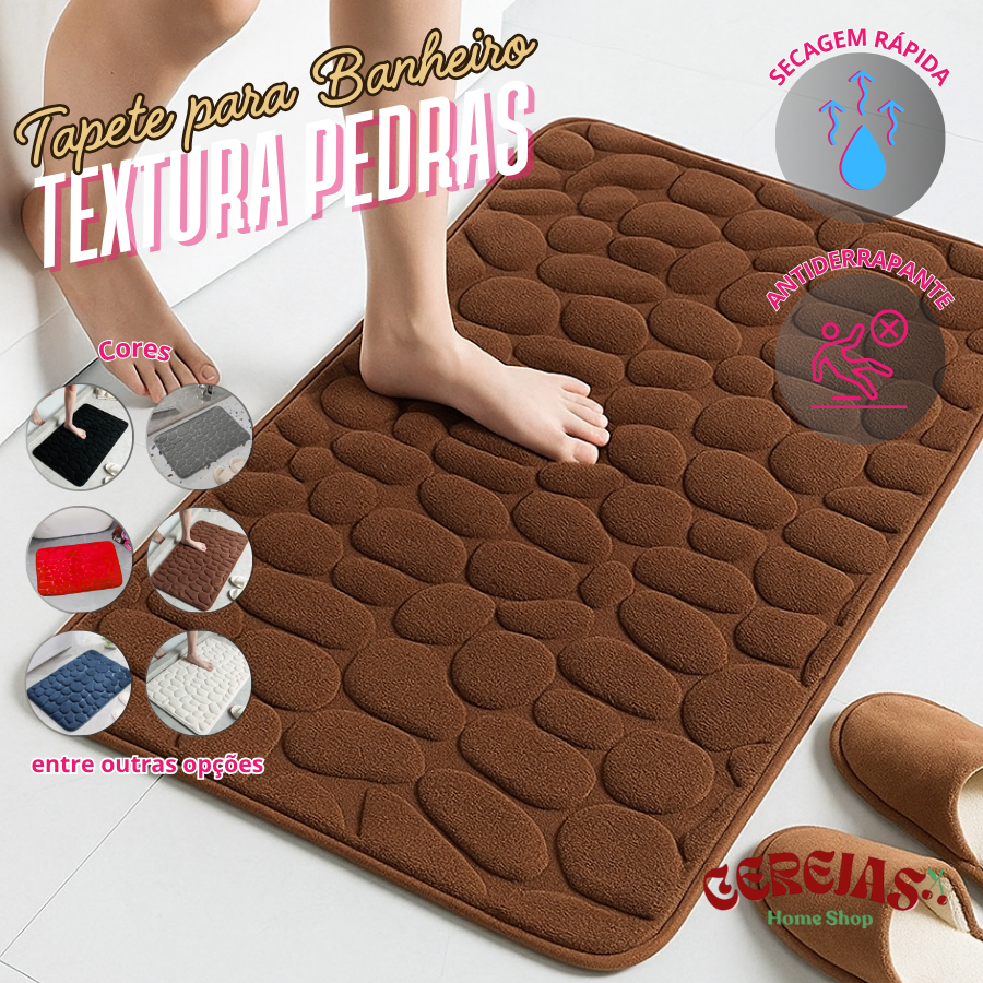 1/2/3 Pecas Tapete De Banheiro Soft Macio Antiaderente Secagem Rápida 60x40cm