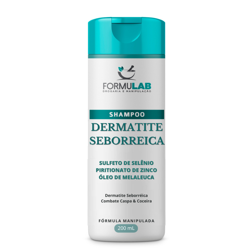 Sulfeto de Selênio 1% + Piritionato de Zinco 3% + Óleo de Melaleuca 2% Shampoo 200ml em Oferta na Shopee
