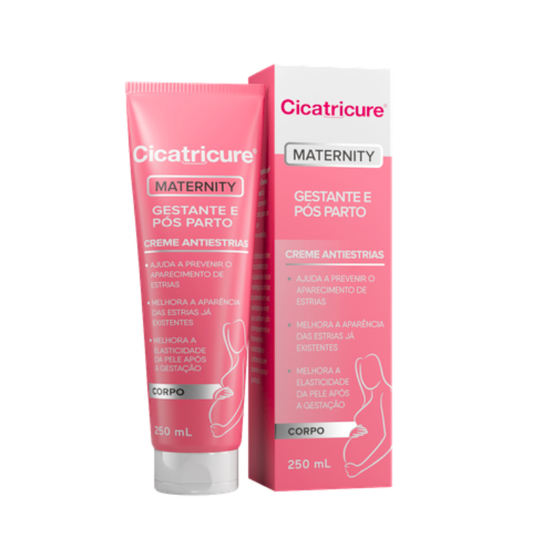 Creme Antiestrias Gestante e pós Parto Maternity Cicatricure 250g em Oferta na Shopee