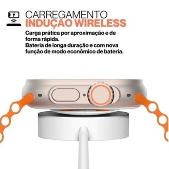Detalhes do Relógio Digital Smartwatch Ultra 10 T800 Esportivo À Prova D'água Com Duas Pulseiras
