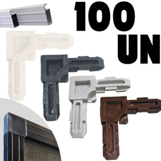 100 Cantoneiras para tela Mosquiteira /tr164 em Oferta na Shopee