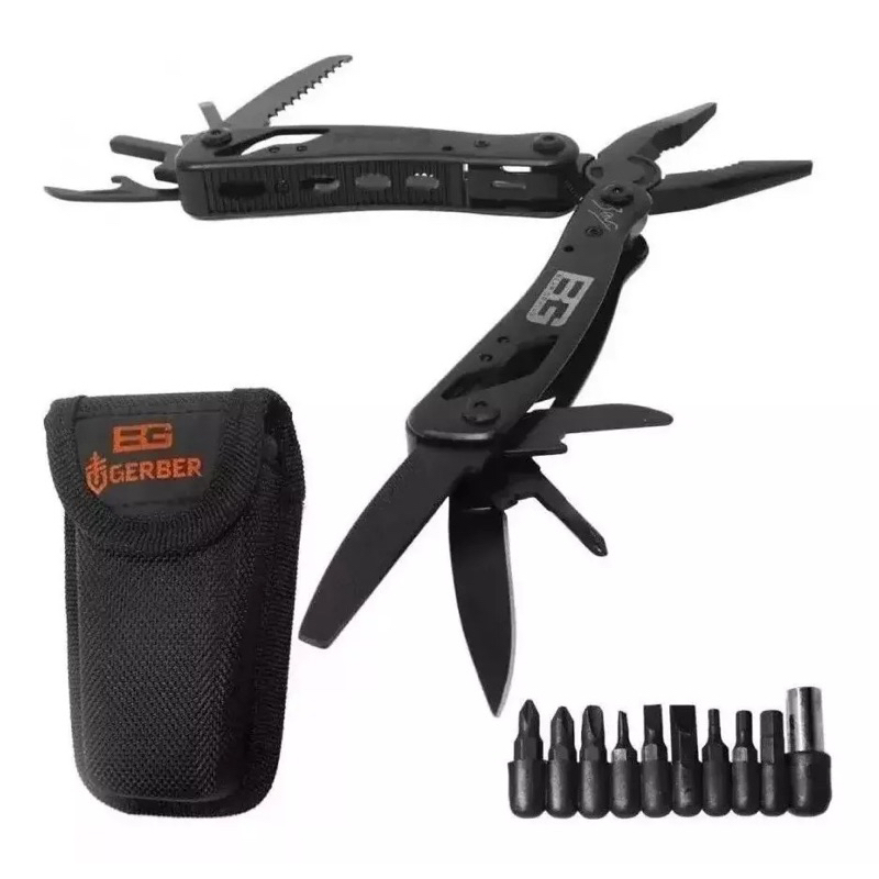 CANIVETE ALICATE MULTIFUNÇÕES GERBER BEAR GRYLLS COM CAPA