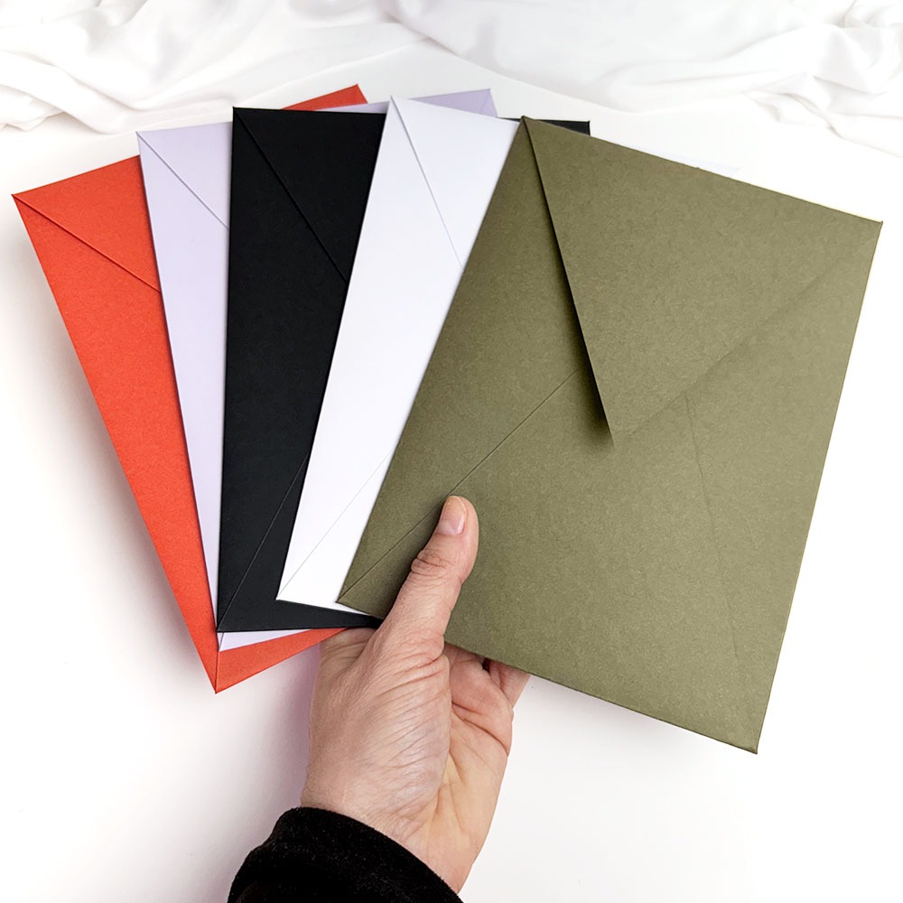 ENVELOPE PARA CONVITE DE CASAMENTO BICO VERTICAL 16x22cm COLORIDO - Pacote 10 a 40 un em Oferta na Shopee