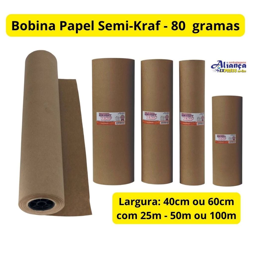 Bobina Papel Kraft 80g: Onde Comprar | BuscaProdutos