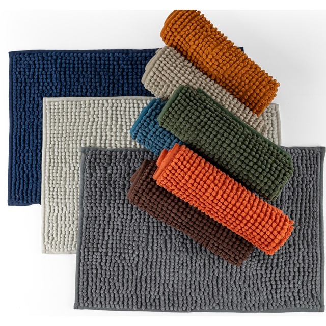 Kit de Tapete Bolinha 04 Unidades Antiderrapante Microfibra Toque Suave Super Macio Cores Sortidas