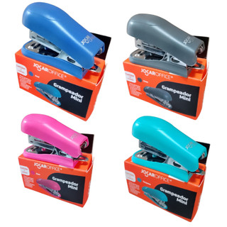 Grampeador Mini + 1000 Grampos Mini Grampeador Escolar Jocar Office