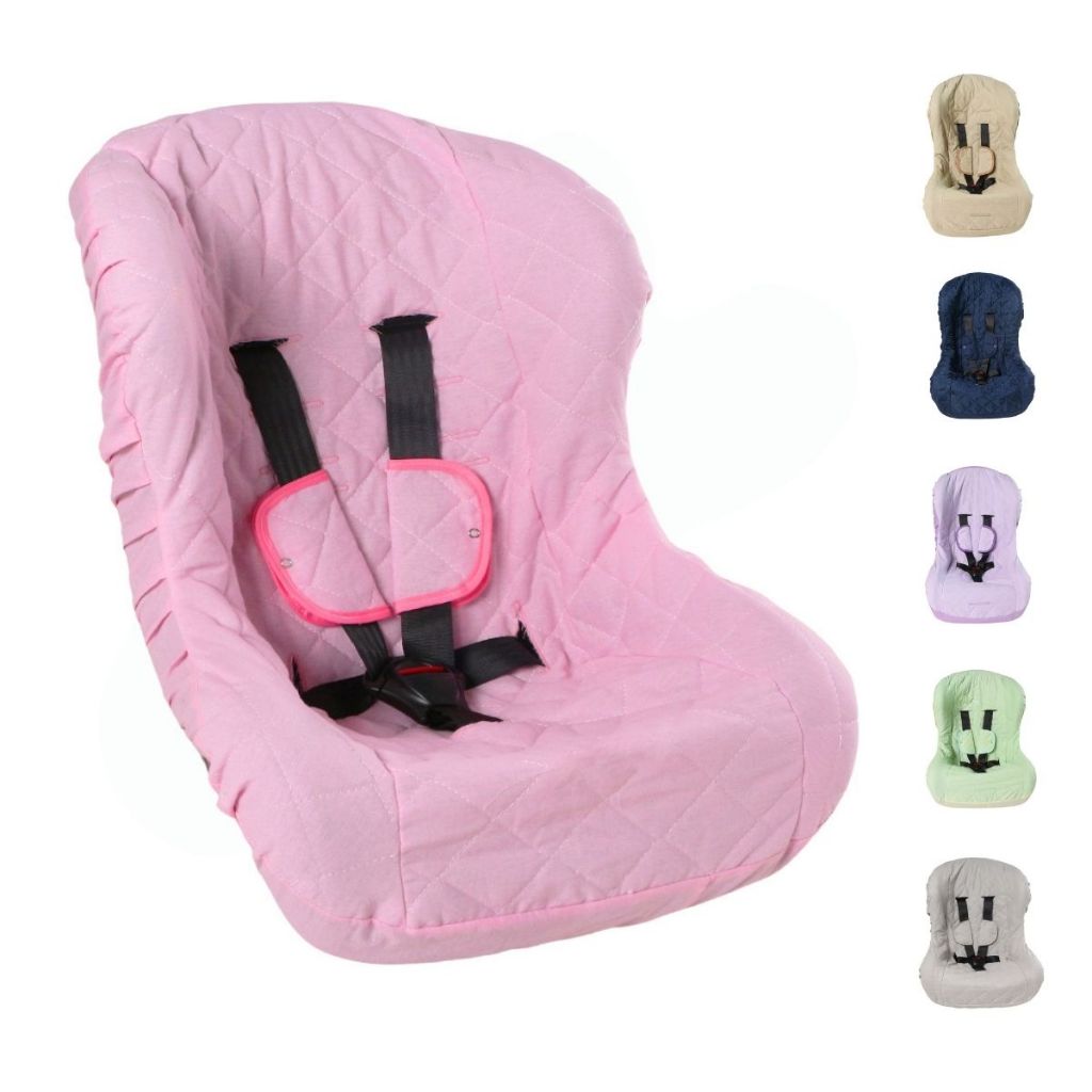 Capa para Cadeirinha de Carro de Bebê Menino Menina com Protetor de Cinto 03 Peças