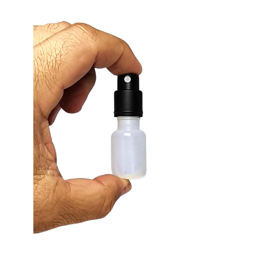 kit 100 Frasco 5ml com Valvula Spray Perfumaria Amostras Óleos