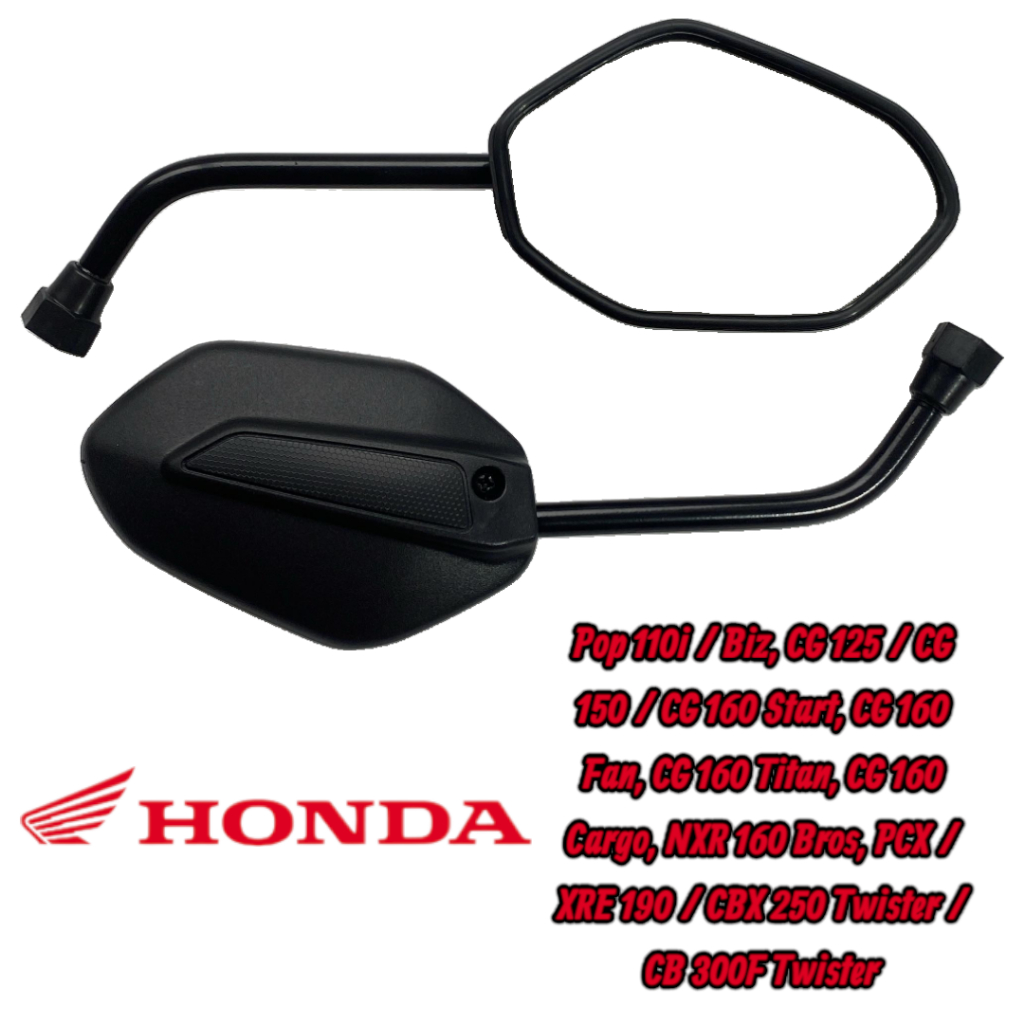 Par Retrovisor Mini Modelo Original Honda TITAN FAN 2015 — imagem 2 de 2