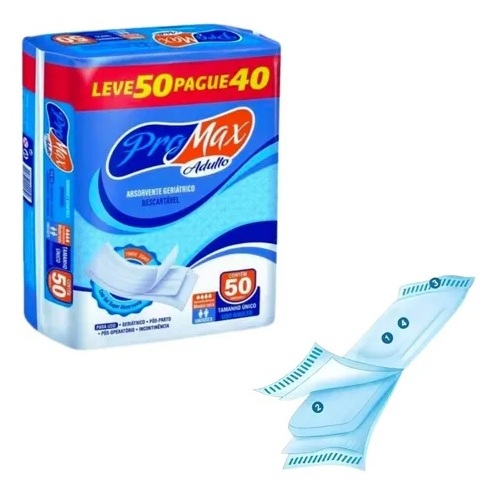 Absorvente Geriátrico Pro Max Adulto Unissex Alta Absorção Conforto e Proteção Diária