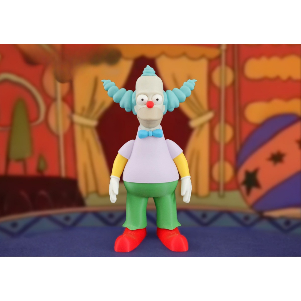 Kit com 2 Bonecos – Krusty e Barney Simpson | Impressão 3D | 23cm