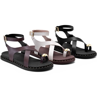 Sandália Papete Feminina Lumiss Enfeite Metalizado Rebite Confortável em Oferta na Shopee