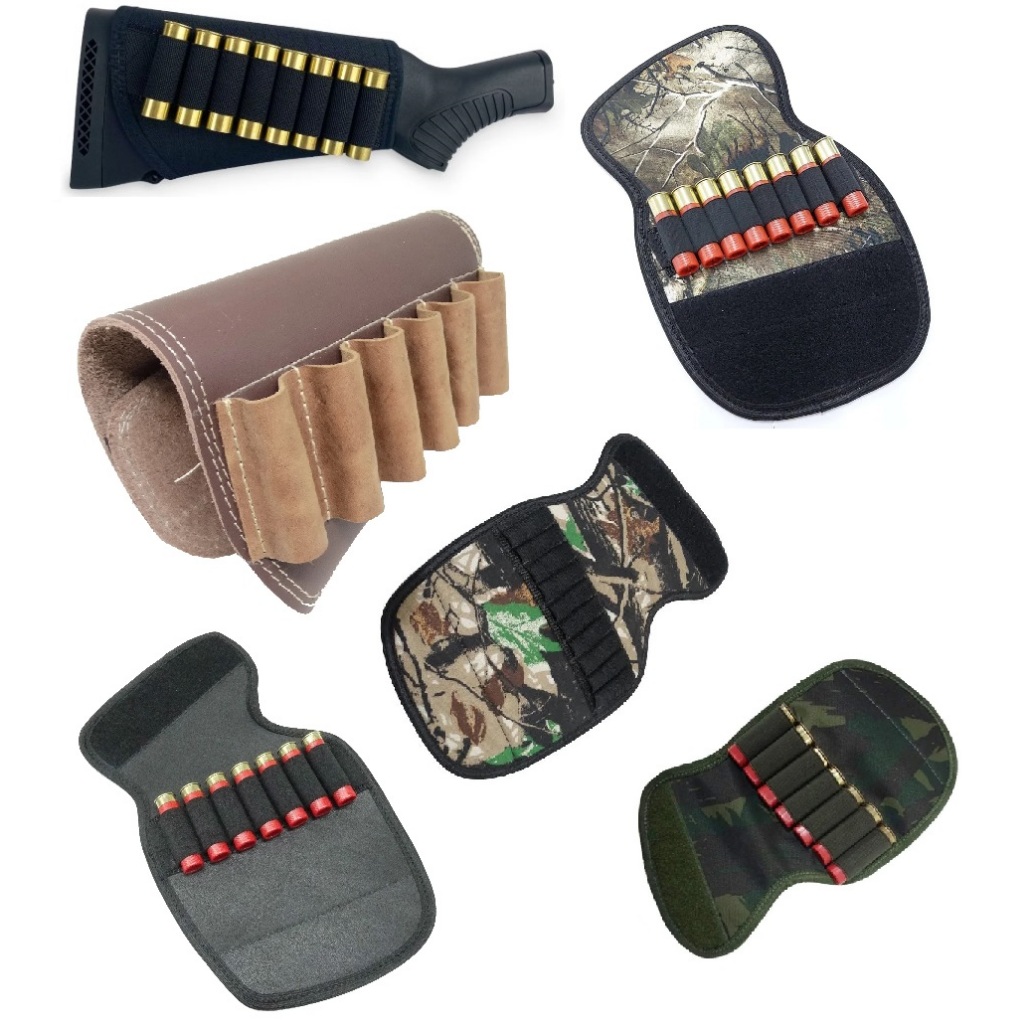 Cartucheira de Coronha em Couro / Nylon / Elastica Reforcada Para Cartuchos