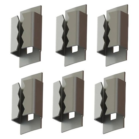 Kit 6 Presilha Grampo Metal Parachoque Grade Strada Palio Punto Uno Original Fiat 50012531- Com NF e ENVIO IMEDIATO