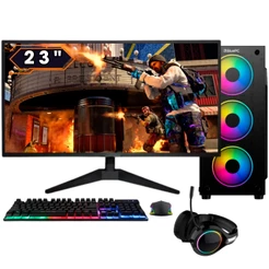 PC Gamer BluePC FIRE Ryzen 5 5600GT, 32GB, Radeon VEGA, SSD 1TB, 500W, Monitor 23" - PG2E-1034FI