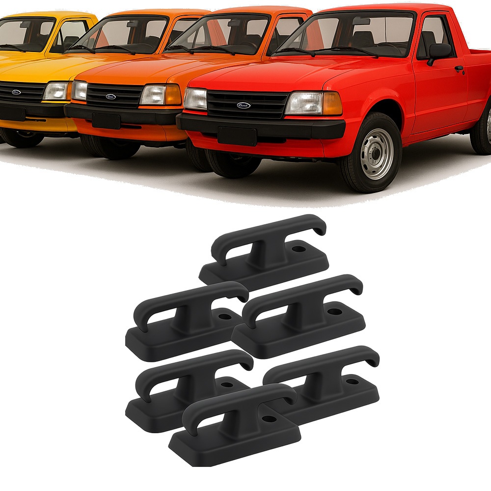 Kit 6 Gancho Caçamba Carroceria Trava Corda Pampa Ford F1000