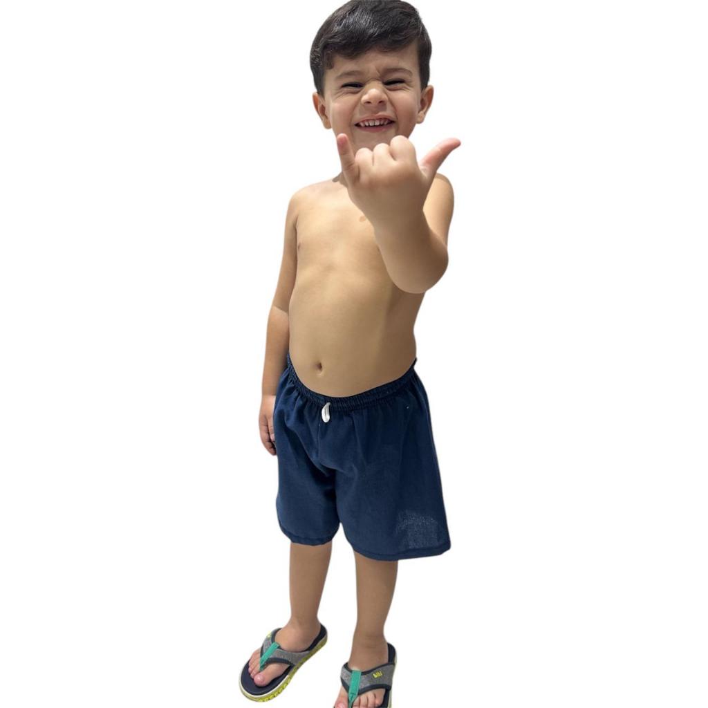 Short Infantil LINHO Verão Estiloso Cores Incríveis 2 ao 10 — imagem 2 de 2