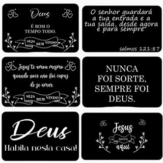 Tapete Porta Entrada Premium Capacho Antiderrapante  Cristão