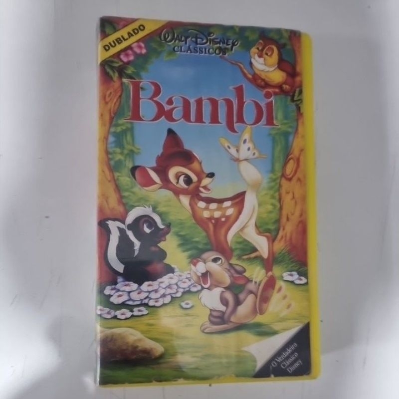 VHS 'Bambi' (Clássicos Walt Disney).