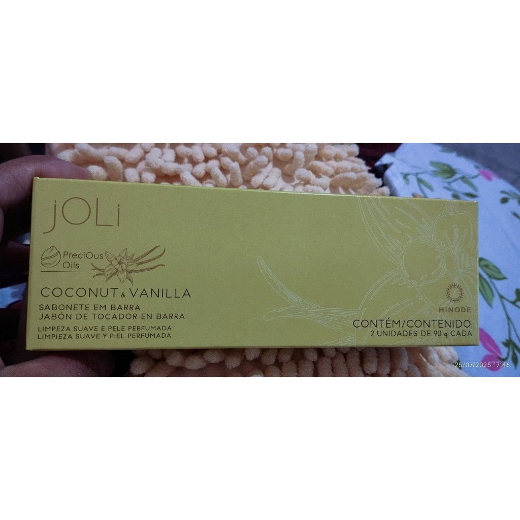 HINODE SABONETE EM BARRA JOLI SABONETE EM BARRA COCONUT & VANILLA