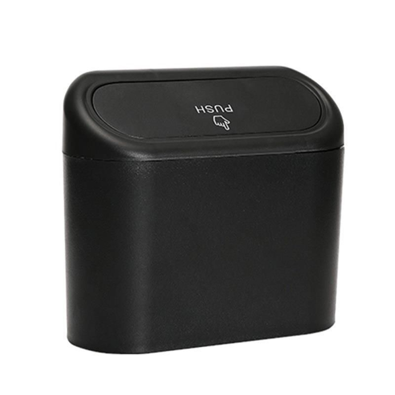 Mini Lixeira Portátil Para Veículos Preta com Tampa (6704) em Oferta na Shopee