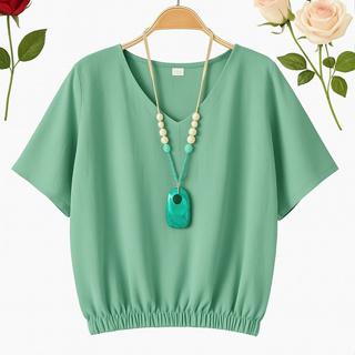 Camiseta/Blusa feminina moda fashion tecido duna com elástico Moda 2026 em Oferta na Shopee