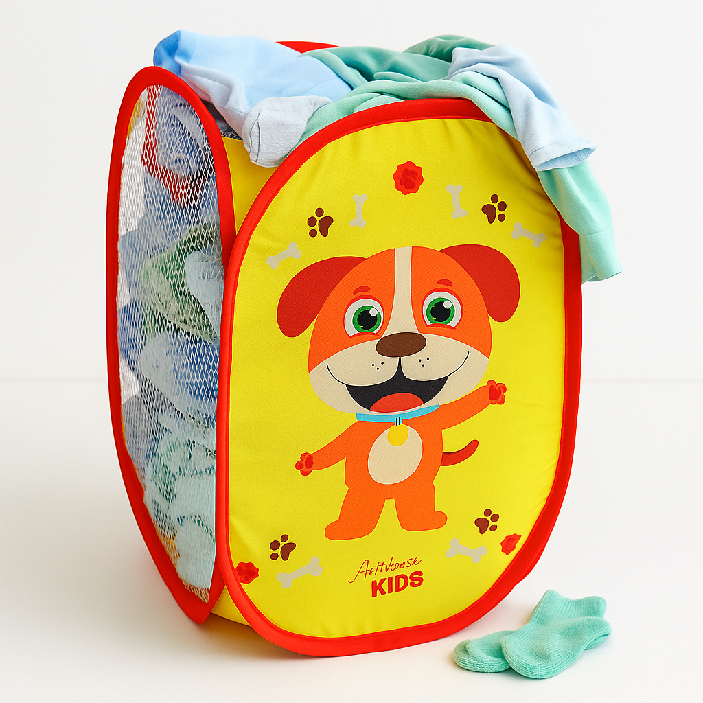 Cesto Roupa Organizador Brinquedos Infantil Bebe Dobrável Menino e Menina em Oferta na Shopee