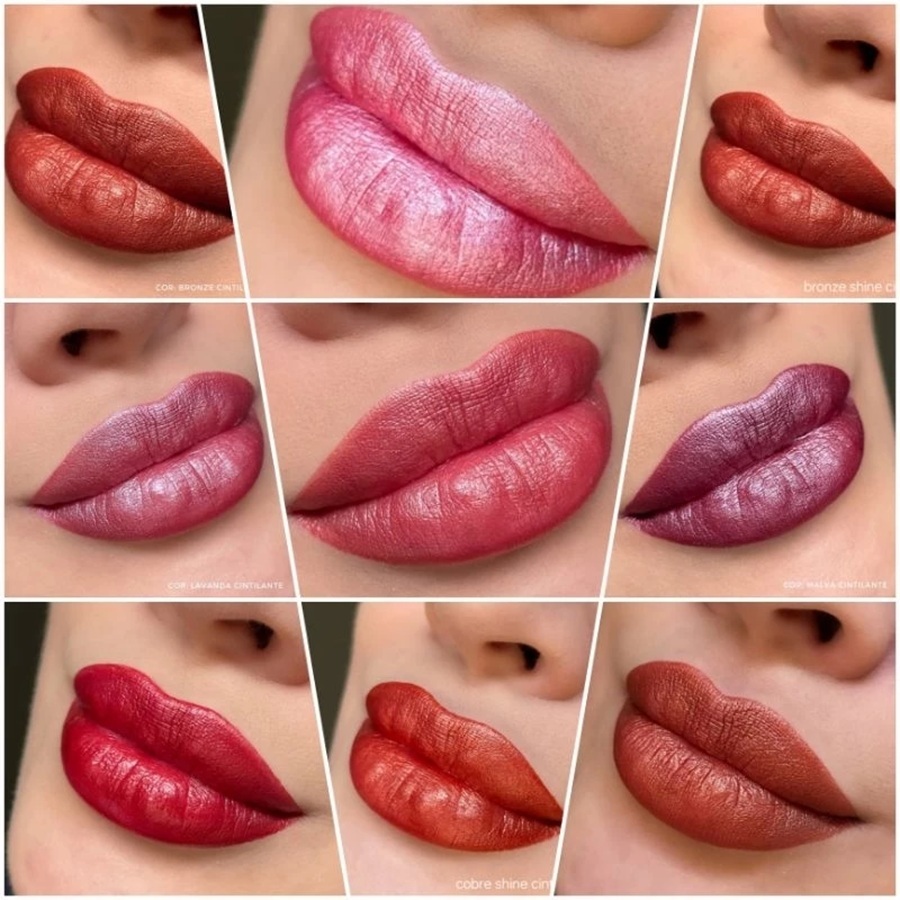 Batom Dia a Dia Shine Bala Bastão Cintilante Mahav BCD-MV em Oferta na Shopee