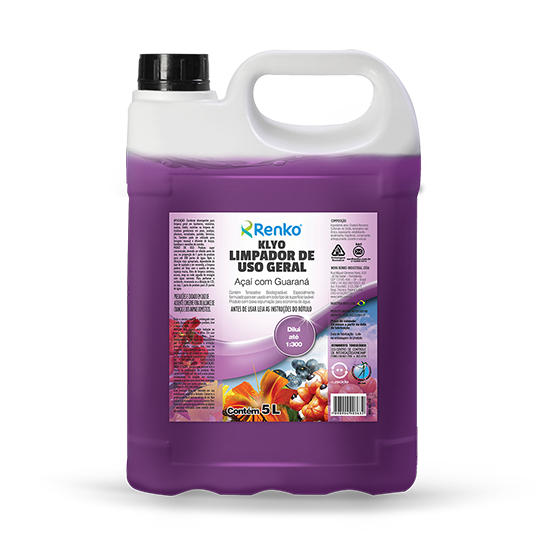 KLYO LIMPADOR GERAL AÇAÍ GUARANÁ CONCENTRADO DILUIÇÃO 1X300 L  - RENKO