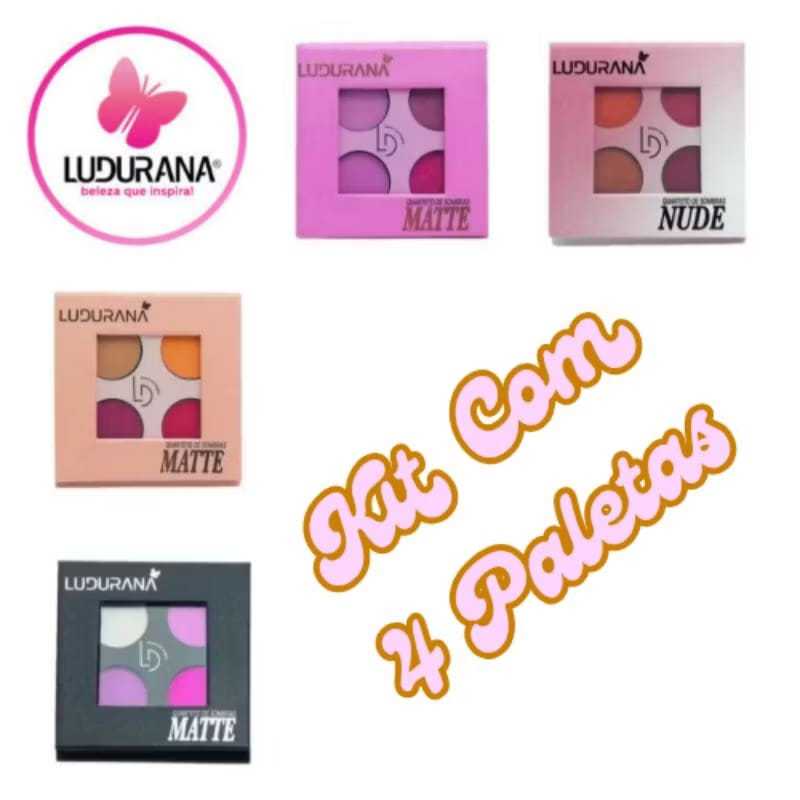 Kit Completo com 24 Quartetos de Sombras da Ludurana -  Sombra Coloridas Claras em Oferta na Shopee
