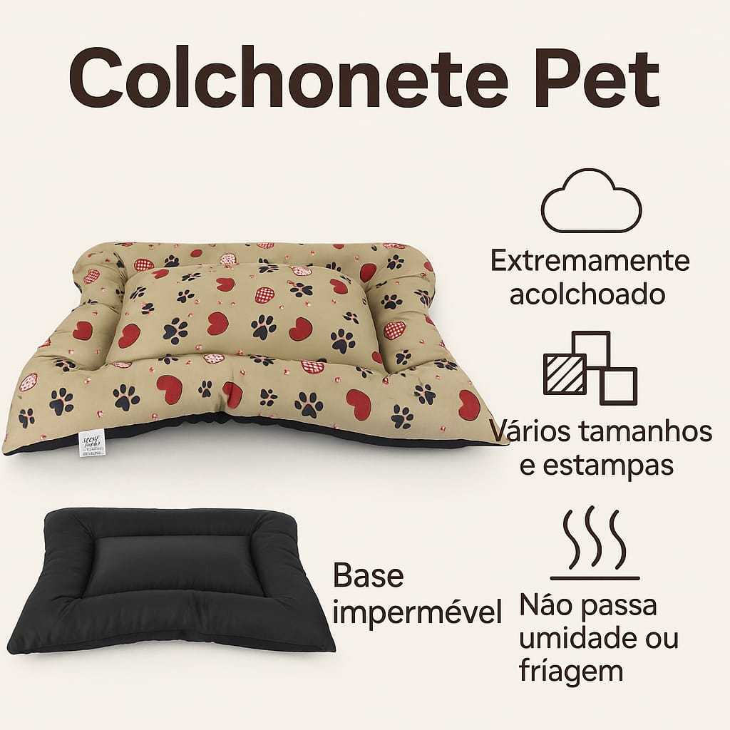 Caminha Pet Colchonete Impermeável para Cães e Gatos Tamanhos P, M, G, GG e XG em Oferta na Shopee
