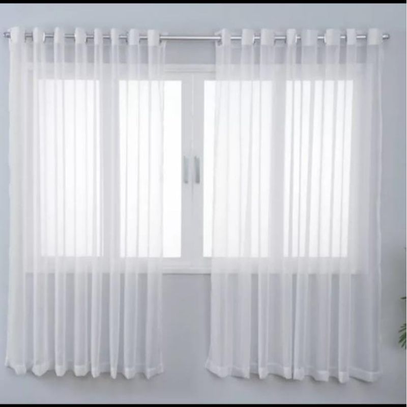 Cortina voaal elegance 3x1,70 para quarta sala e escritório em Oferta na Shopee