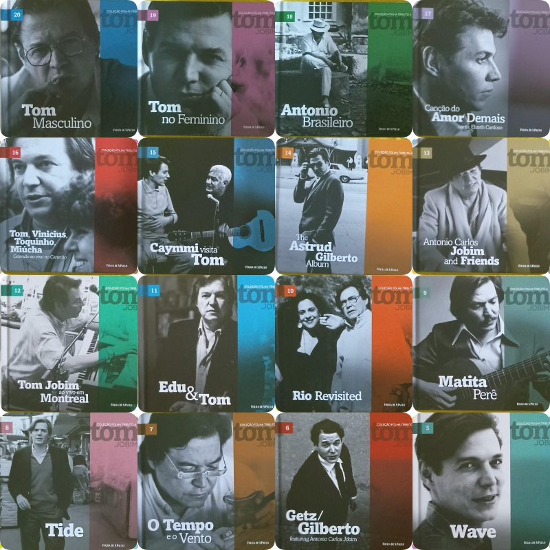CD: COLEÇÃO FOLHA TOM JOBIM- 20 CDS COLEÇÃO COMPLETA