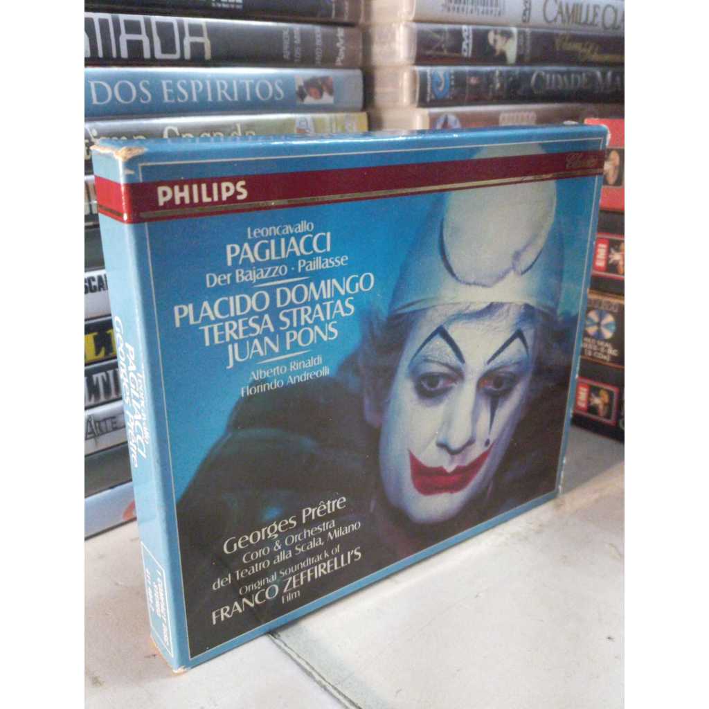 Cd Leoncavallo Pagliacci Domingo Stratas Pons Georges Prêtre -c/ Livreto e Luva - IMP Philips