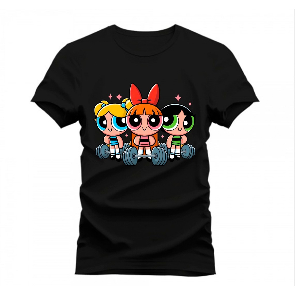 Camisa Blusa Feminina Camiseta Academia Barra Fitness Super Poderosa Lançamento Oferta